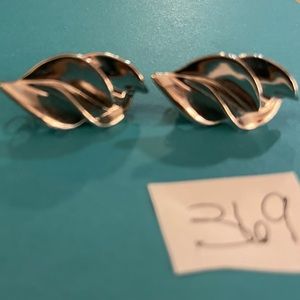 Silver tone earrings